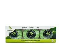Estuche regalo de tres pastillas de jabón de Aloe Vera Canario 3X100gr Tabaibaloe