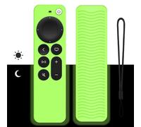 Estuche Remoto de Silicona Compatible con Apple TV 4K Siri Remote 3.ª generación (2022) / 2.ª generación (2021),Funda Protectora,Brilla en la Oscuridad,