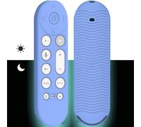 Estuche Remoto de Silicona Compatible con Google TV Streamer 4K 2024 Voice Remote,Funda Protectora-Brilla en la Oscuridad