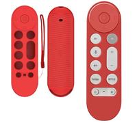 Estuche Remoto de Silicona Compatible con Google TV Streamer 4K 2024 Voice Remote,Funda Protectora-Brilla en la Oscuridad