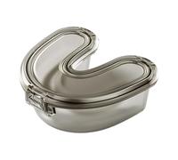 Estuche retenedor - Estuche protector bucal, caja de retención de dientes | 3,27 x 2,99 x 1,38 pulgadas en forma de U, funda de alineador portátil, funda de noche transparente para protector bucal,