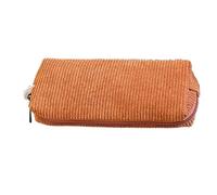 Estuche Retro - Bolsa de papelería de pana con capacidad, organizador multifunción para bolígrafos | Caja de lápices con cremallera duradera para bolígrafos, resaltadores, borradores, suministros de