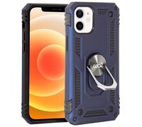 Estuche rígido con anillo para iPhone 12 Mini (azul) - COOL