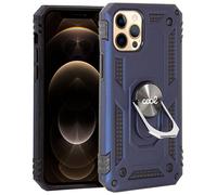 Estuche rígido con anillo para iPhone 12 Pro Max (azul) - COOL