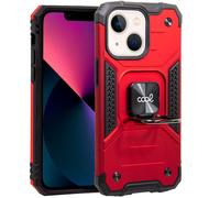 Estuche rígido con anillo para iPhone 13 mini (rojo) - COOL