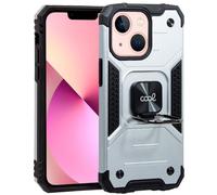 Estuche rígido con anillo para iPhone 13 (plateado) - COOL