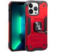 Estuche rígido con anillo para iPhone 13 Pro (rojo) - COOL