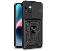 Estuche rígido con anillo para iPhone 14 Plus (negro) - COOL