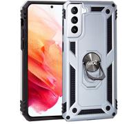 Cool Funda Hard Plata con Anilla para Samsung G990 Galaxy S21