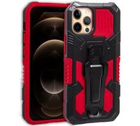 Estuche rígido con clip para iPhone 12 Pro Max (rojo) - COOL