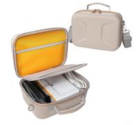 Estuche rígido de almacenamiento EVA para impresoras fotográficas Kodak Dock Plus con separadores ajustables y bolsillo de malla grande, color amarillo caqui (caqui + amarillo)