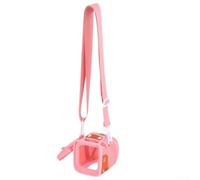 Estuche rígido de almacenamiento para Yoto para mini edición 2024, bolsa portátil con correa ajustable, soporte seguro para accesorios de reproductor de música, azul claro (rosa)