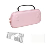 Estuche rígido de bolsillo para consolas de videojuegos de mano para tarjetas de videojuegos, cable de carga para videojuegos, cable de carga