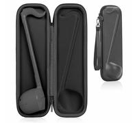 Estuche rígido de transporte compatible con instrumento musical electrónico japonés Otamatone, estuche portátil diseñado para instrumento Otamatone con correa de mano (negro, no incluye instrumento)