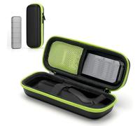 Estuche rígido de viaje con accesorios para recortadora eléctrica híbrida y afeitadora, funda de transporte impermeable, bolsa de almacenamiento portátil para O Blade Norelco Pro, Green, Estuche