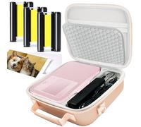 Estuche rígido de viaje y tinta KP-108IN de 3 colores y 108 hojas de papel fotográfico de 4 x 6 pulgadas, paquete económico para impresora fotográfica compacta inalámbrica Canon Selphy CP1300 CP1200