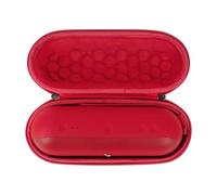 Estuche rígido Geekria Compatible con Altavoz Beats Pill, Funda Protectora con Forro Interior Suave, Correa integrada y mosquetón para Llavero, Rojo