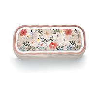 Estuche rígido para gafas con flores rosas - Bonita caja transparente para guardar gafas, Estuches elegantes para gafas para mujeres y niños, caja de almacenamiento de gafas portátil y liviana.