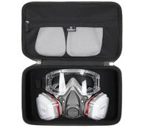 Estuche rígido para kit de respirador de media cara TICONN, solo funda | Carcasa de EVA a prueba de golpes, se adapta a respiradores TICONN y gafas de seguridad, forro suave