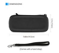 Estuche Rígido para Recortadora y Afeitadora Eléctrica, QP2520 QP2530 QP2620 QP2630 - Organizador de Viaje Negro