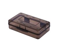 Estuche rígido transparente para lápices de bocetos, pinceles, acuarela, estuche de alta capacidad, resistente al agua, caja de almacenamiento para manualidades con apilable, d