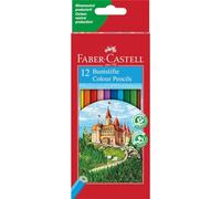 Faber-Castell 120112 - Estuche Cartón con 12 Lápices Hexagonales - Multicolor