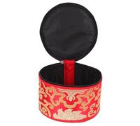 Estuche Rojo Algodón Tibetano, para Cuenco de Meditación | Bolsa para Guardar Cuenco de Sonido Budista, Superficie Suave, Acabado Fino, Uso como Alfombrilla