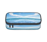 Estuche romántico en forma de corazón para lápices de papelería de playa para estudiantes, estuche para bolígrafos de oficina, caja de papelería para adolescentes, niños y niñas