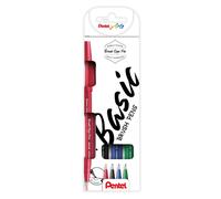 Estuche Rotulador punta pincel 4 colores 1 unidad (Paquete de 4) Multicolor