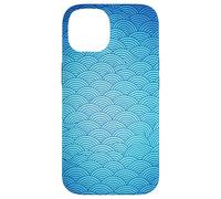 Estuche Seigaiha Blue Japan Wave para patrón de océano Carcasa para iPhone 14