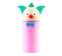Estuche silicona The Simpsons Krusty el Payaso - Estuche Escolar Extensible con cremallera para niños y niñas | Potalápices Vertical pequeño Práctico, Material escolar para la Vuelta al Cole