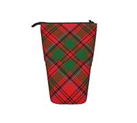 Estuche telescópico para lápices estilo escocés Clan Grant tartán de pie a cuadros, bolsa de cosméticos
