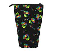 Estuche telescópico para lápices, estuche para lápices de pie para autismo, bolsa organizadora de papelería, estuche portátil para bolígrafos para oficina, escuela, adolescentes, bolsas para niñas