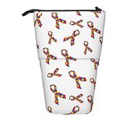 Estuche telescópico para lápices, estuche para lápices de pie para autismo, bolsa organizadora de papelería, estuche portátil para bolígrafos para oficina, escuela, adolescentes, bolsas para niñas