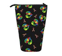 Estuche telescópico para lápices, estuche para lápices de pie para autismo, bolsa organizadora de papelería, estuche portátil para bolígrafos para oficina, escuela, adolescentes, bolsas para niñas