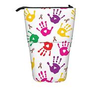Estuche telescópico para lápices, estuche para lápices de pie para autismo, bolsa organizadora de papelería, estuche portátil para bolígrafos para oficina, escuela, adolescentes, bolsas para niñas