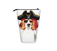 Estuche telescópico para lápices pirata Beagle de pie, bolsa de cosméticos, bolsa de maquillaje