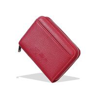 Estuche tipo billetera con tarjetero con cremallera de PU minimalista más delgado con múltiples ranuras para hombres y mujeres en 8 opciones de color elegante Soporte tipo billetera de PU liviano y