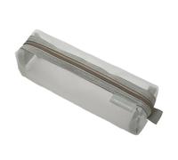 Estuche transparente de gran capacidad, suministros escolares simples para estudiantes, caja transparente, bolígrafo de gran capacidad para la escuela, Verde Matcha