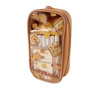 Estuche transparente, estuche Capybara,Material Escolar Capibara Estuche para niñas - Estuche para bolígrafos, estuche para rotuladores de gran capacidad, estuche para lápices con cremallera para