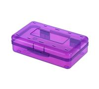 Estuche transparente for lápices, estuche de plástico duro for lápices, lápices de colores, lápices de dibujo, estuche apilable for organizar suministros de oficina.(A4)