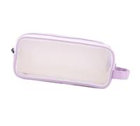 Estuche transparente multifuncional para lápices, gran capacidad, con cremallera, bolsa de viaje para artículos de tocador, bolsa de cosméticos
