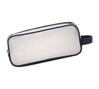 Estuche transparente multifuncional para lápices, gran capacidad, con cremallera, bolsa de viaje para artículos de tocador, bolsa de cosméticos