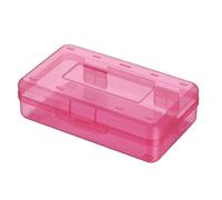 Estuche transparente para lápices para niños y niñas, estuche rígido de gran capacidad, estuche ligero y duradero, estuche rígido de viaje, organizador de artículos de papelería, caja de lápices para