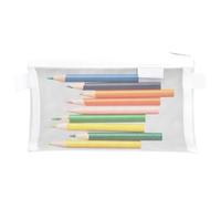 Estuche Transpirable para Lápices | Bolsos De Malla con Cierre - Organizador de Material Escolar Resistente para Niños, Niñas, Adolescentes y Adultos