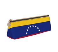 Estuche triangular con estampado de la bandera de Venezuela, estuche de cosméticos, organizador de artículos de papelería, viajes, versátil para uso diario