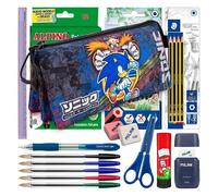 Estuche Triple de 2 Cremalleras Karactermania Sonic Portatodo Escolar
