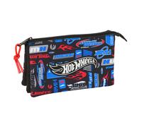 Estuche triple de Hot Wheels