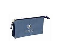Estuche Triple EL PULPO Azul (22 x 12 x 3 cm)