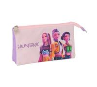 Safta Portatodo Iconic K-Pop Demon Hunters Triple Estuche infantil 22x3x12 cm